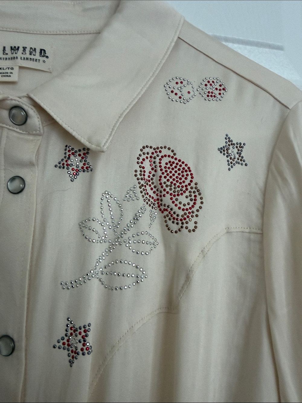 Idyllwind Cream Button-Front Shirt - Picture 4 of 6